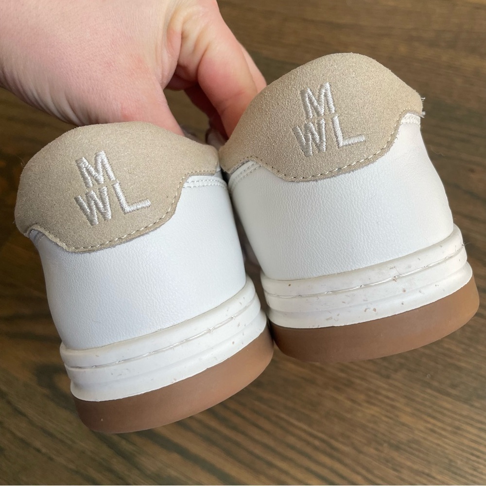 Madewell Court Sneakers in White Leather Ivory Multi - Picture 11 of 14